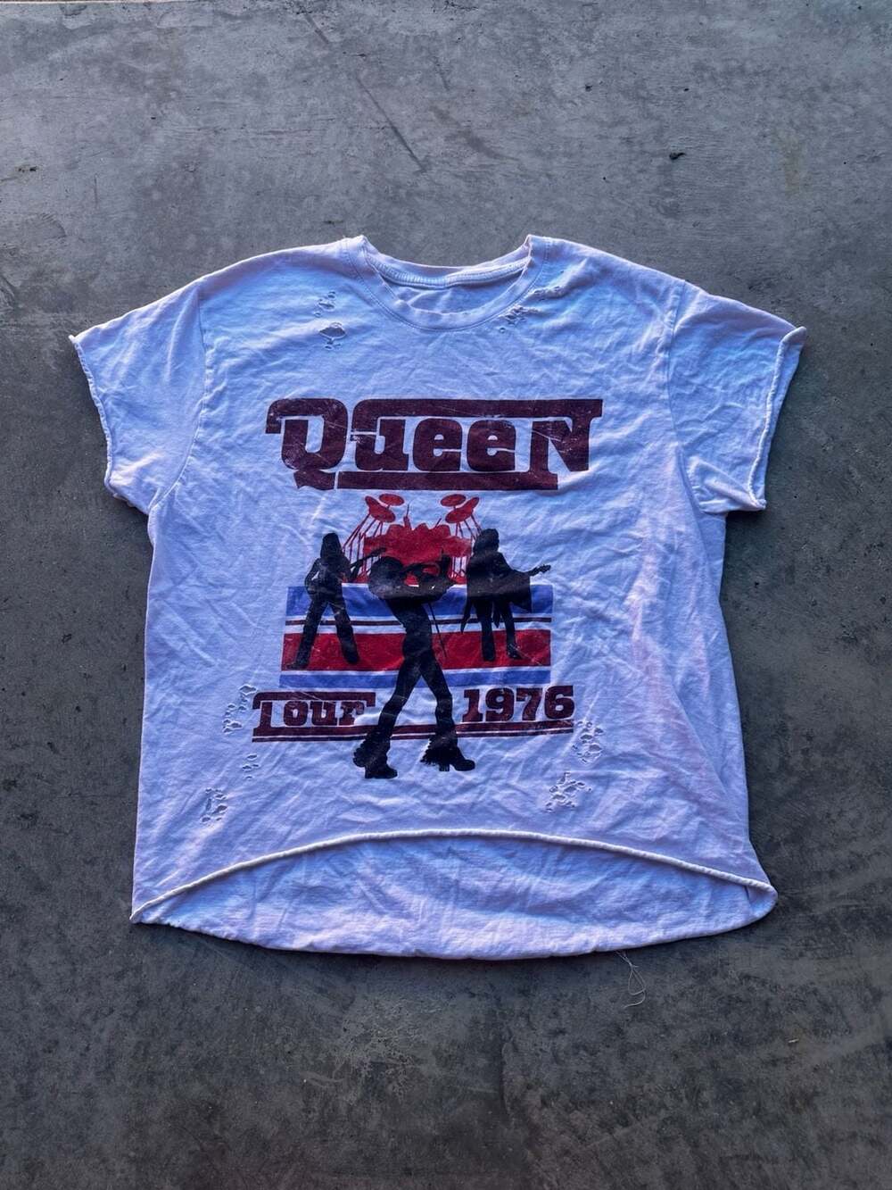Queen Tour 1976 Band T-Shirt White